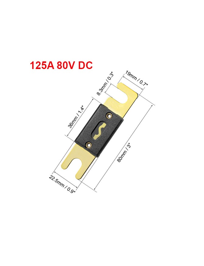 BAT-18224 ΑΣΦΑΛΕΙΑ ΜΠΑΤΑΡΙΩΝ 125A ANL BATTERY SUPPLIES