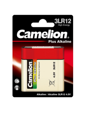 3LR12-BP1 ΜΠΑΤΑΡΙΑ CAMELION ΑΛΚΑΛΙΚΗ ΠΛΑΚΕ 4,5V CAMELION