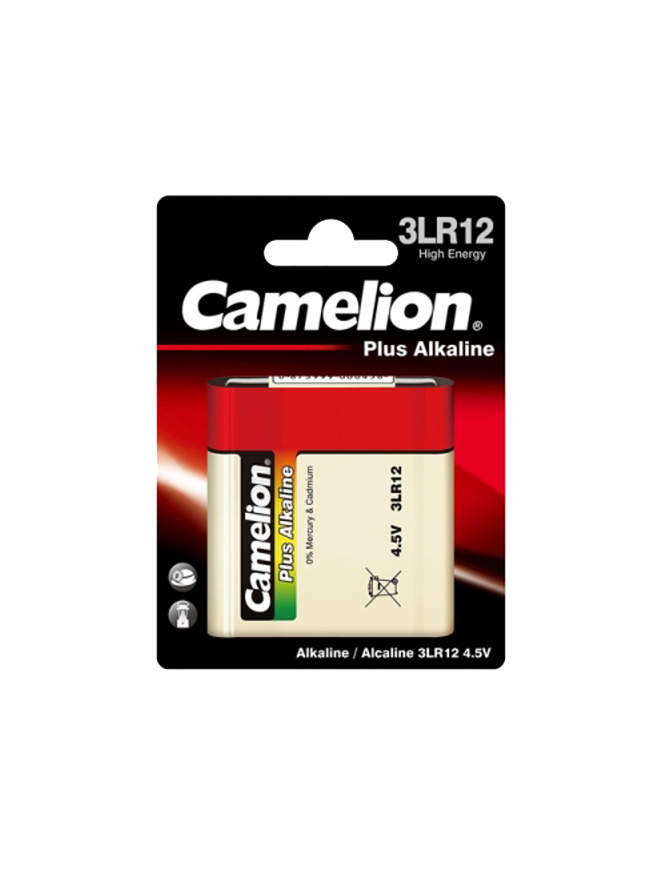 3LR12-BP1 ΜΠΑΤΑΡΙΑ CAMELION ΑΛΚΑΛΙΚΗ ΠΛΑΚΕ 4,5V CAMELION