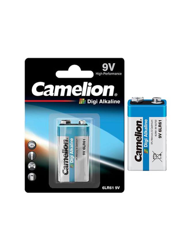 6LR61-BP1DG ΜΠΑΤΑΡΙΑ CAMELION DIGI ΕΝΙΣΧΥΜΕΝΗ ΑΛΚΑΛΙΚΗ 9V CAMELION