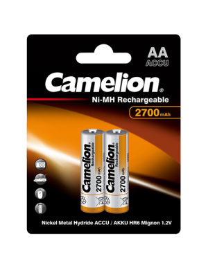 NH-AA2700-BP2 ΜΠΑΤΑΡΙΑ CAMELION ΕΠΑΝΑΦΟΡΤΙΖΟΜΕΝΗ AA CAMELION