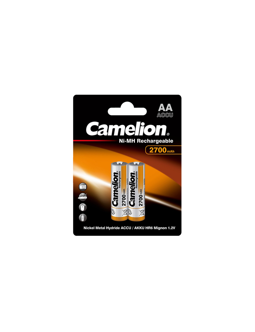 NH-AA2700-BP2 ΜΠΑΤΑΡΙΑ CAMELION ΕΠΑΝΑΦΟΡΤΙΖΟΜΕΝΗ AA CAMELION