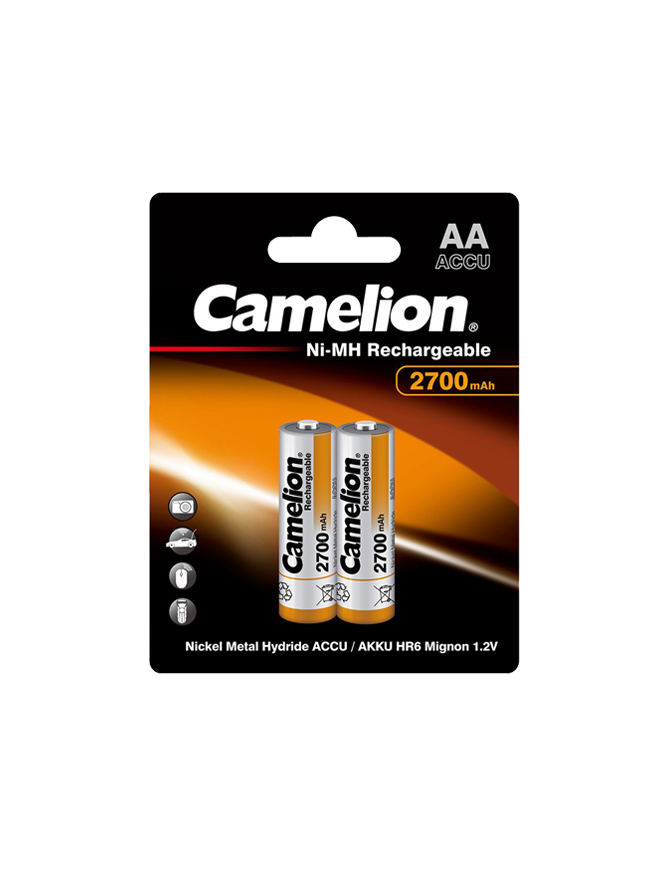 NH-AA2700-BP2 ΜΠΑΤΑΡΙΑ CAMELION ΕΠΑΝΑΦΟΡΤΙΖΟΜΕΝΗ AA CAMELION