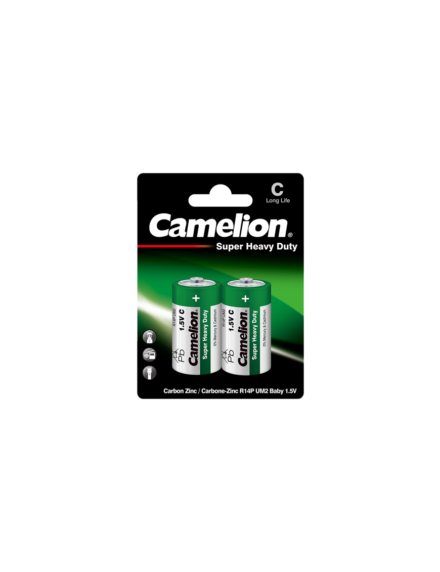 R14P-BP2G ΜΠΑΤΑΡΙΑ CAMELION SUPER HEAVY DUTY C CAMELION