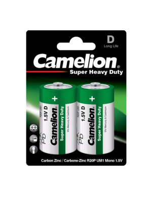 R20P-BP2G ΜΠΑΤΑΡΙΑ CAMELION SUPER HEAVY DUTY D  CAMELION