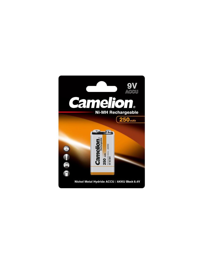 NH9V250-BP1 ΜΠΑΤΑΡΙΑ CAMELION ΕΠΑΝΑΦΟΡΤΙΖΟΜΕΝΗ 9V CAMELION