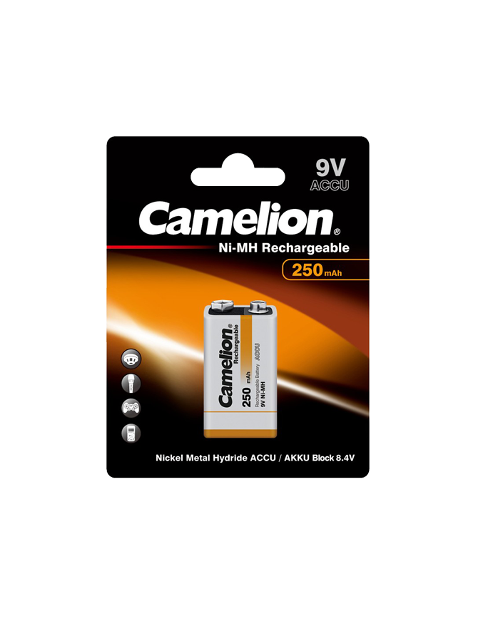 NH9V250-BP1 ΜΠΑΤΑΡΙΑ CAMELION ΕΠΑΝΑΦΟΡΤΙΖΟΜΕΝΗ 9V CAMELION
