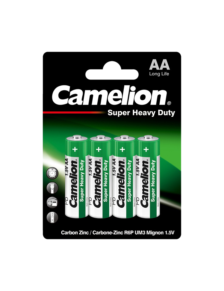 R06P-BP4G ΜΠΑΤΑΡΙΑ CAMELION SUPER HEAVY DUTY AA CAMELION