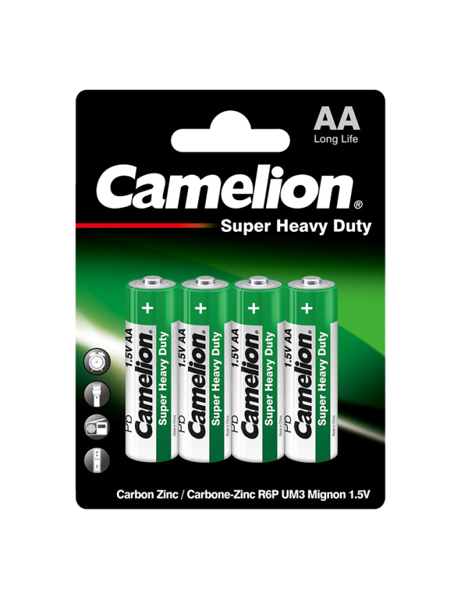 R06P-BP4G ΜΠΑΤΑΡΙΑ CAMELION SUPER HEAVY DUTY AA CAMELION