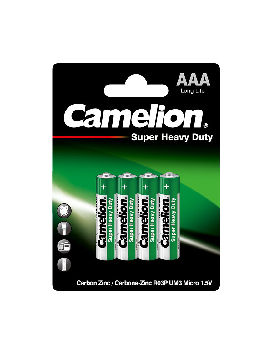 R03P-BP4G ΜΠΑΤΑΡΙΑ CAMELION SUPER HEAVY DUTY AAA CAMELION