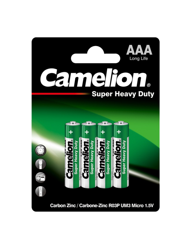 R03P-BP4G ΜΠΑΤΑΡΙΑ CAMELION SUPER HEAVY DUTY AAA CAMELION