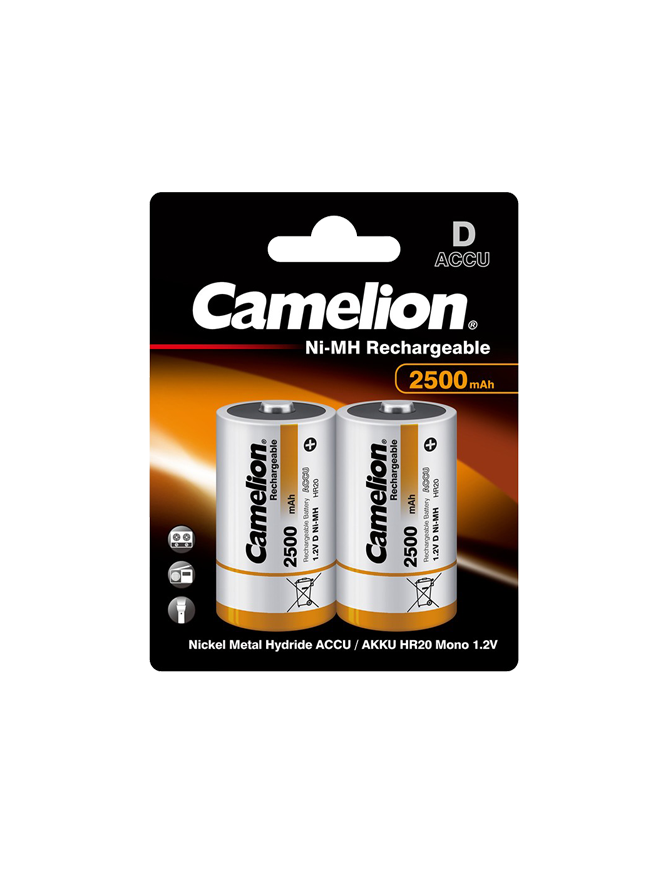 NH-D2500-BP2 ΜΠΑΤΑΡΙΑ CAMELION ΕΠΑΝΑΦΟΡΤΙΖΟΜΕΝΗ D CAMELION