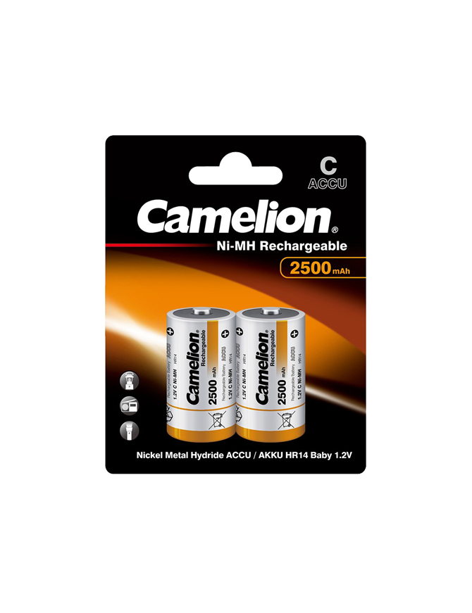 NH-C2500-BP2 ΜΠΑΤΑΡΙΑ CAMELION ΕΠΑΝΑΦΟΡΤΙΖΟΜΕΝΗ C CAMELION