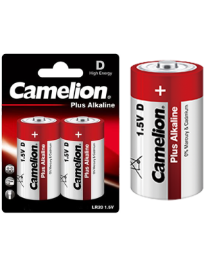 LR20-BP2 ΜΠΑΤΑΡΙΑ CAMELION ΑΛΚΑΛΙΚΗ D 1,5V CAMELION