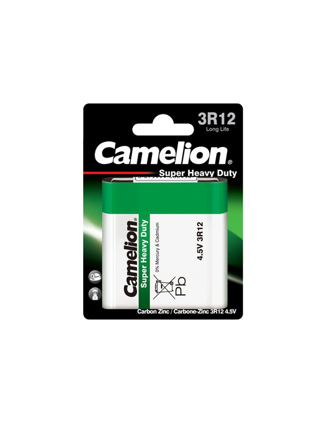 3R12-BP1G ΜΠΑΤΑΡΙΑ CAMELION SUPER HEAVY DUTY 4,5V CAMELION