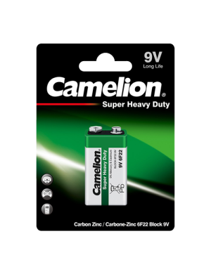 6F22-BP1G ΜΠΑΤΑΡΙΑ CAMELION SUPER HEAVY DUTY 9V CAMELION