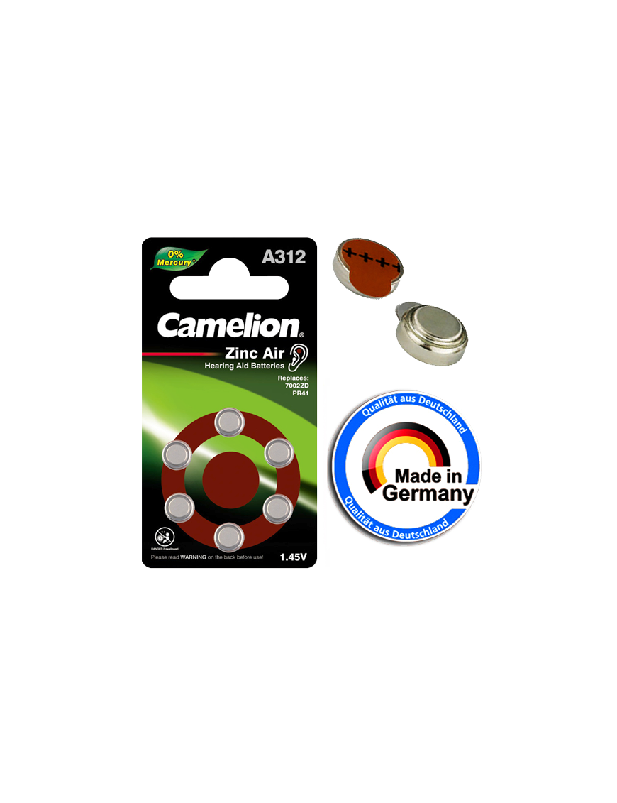 A312-BP6 ΜΠΑΤΑΡΙΑ CAMELION ΑΚΟΥΣΤΙΚΩΝ ΒΑΡΗΚΟΙΑΣ CAMELION