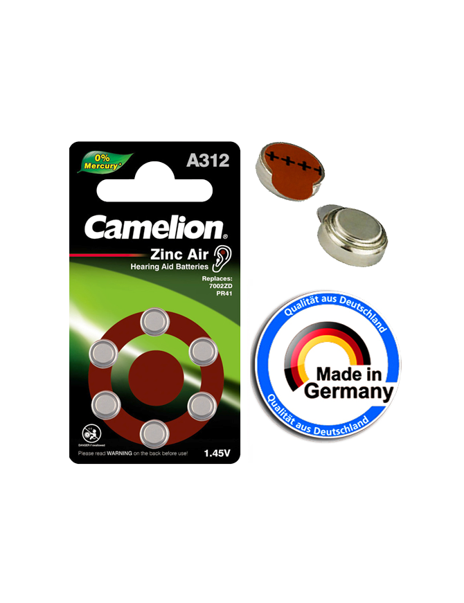 A312-BP6 ΜΠΑΤΑΡΙΑ CAMELION ΑΚΟΥΣΤΙΚΩΝ ΒΑΡΗΚΟΙΑΣ   CAMELION