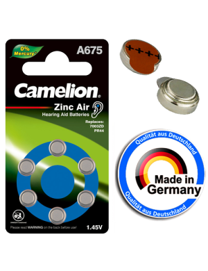 A675-BP6 ΜΠΑΤΑΡΙΑ CAMELION ΑΚΟΥΣΤΙΚΩΝ ΒΑΡΗΚΟΙΑΣ CAMELION