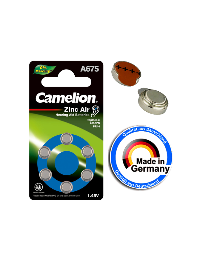 A675-BP6 ΜΠΑΤΑΡΙΑ CAMELION ΑΚΟΥΣΤΙΚΩΝ ΒΑΡΗΚΟΙΑΣ CAMELION