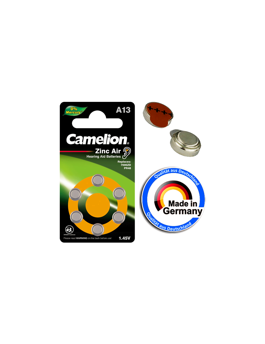 A13-BP6 ΜΠΑΤΑΡΙΑ CAMELION ΑΚΟΥΣΤΙΚΩΝ ΒΑΡΗΚΟΙΑΣ CAMELION