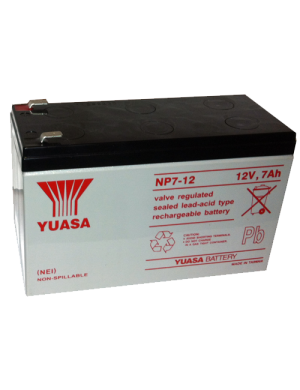 YUASA NP7-12 ΜΠΑΤΑΡΙΑ ΜΟΛΥΒΔΟΥ 7AH 12V (ΣΤΕΝΟΣ ΠΟΛΟΣ) YUASA