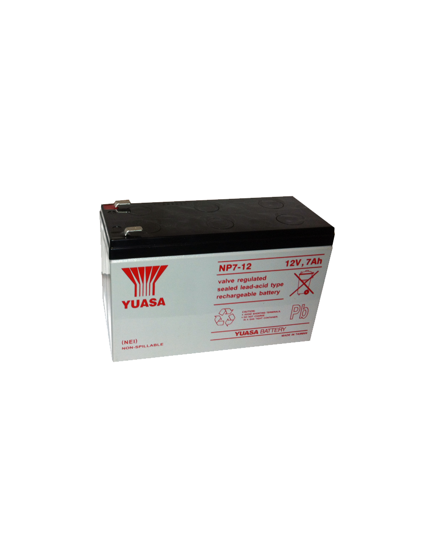 YUASA NP7-12 ΜΠΑΤΑΡΙΑ ΜΟΛΥΒΔΟΥ 7AH 12V (ΣΤΕΝΟΣ ΠΟΛΟΣ) YUASA