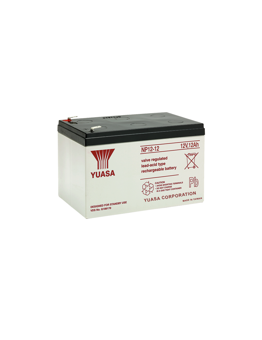 NP12-12 ΜΠΑΤΑΡΙΑ ΜΟΛΥΒΔΟΥ YUASA 12AH 12V YUASA