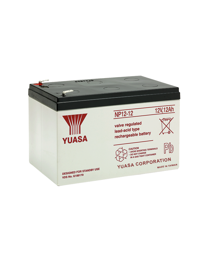 NP12-12 ΜΠΑΤΑΡΙΑ ΜΟΛΥΒΔΟΥ YUASA 12AH 12V YUASA