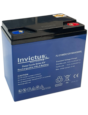 INVICTUS FL12-18 EV ΜΠΑΤΑΡΙΑ ΜΟΛΥΒΔΟΥ 18AH 12V INVICTUS