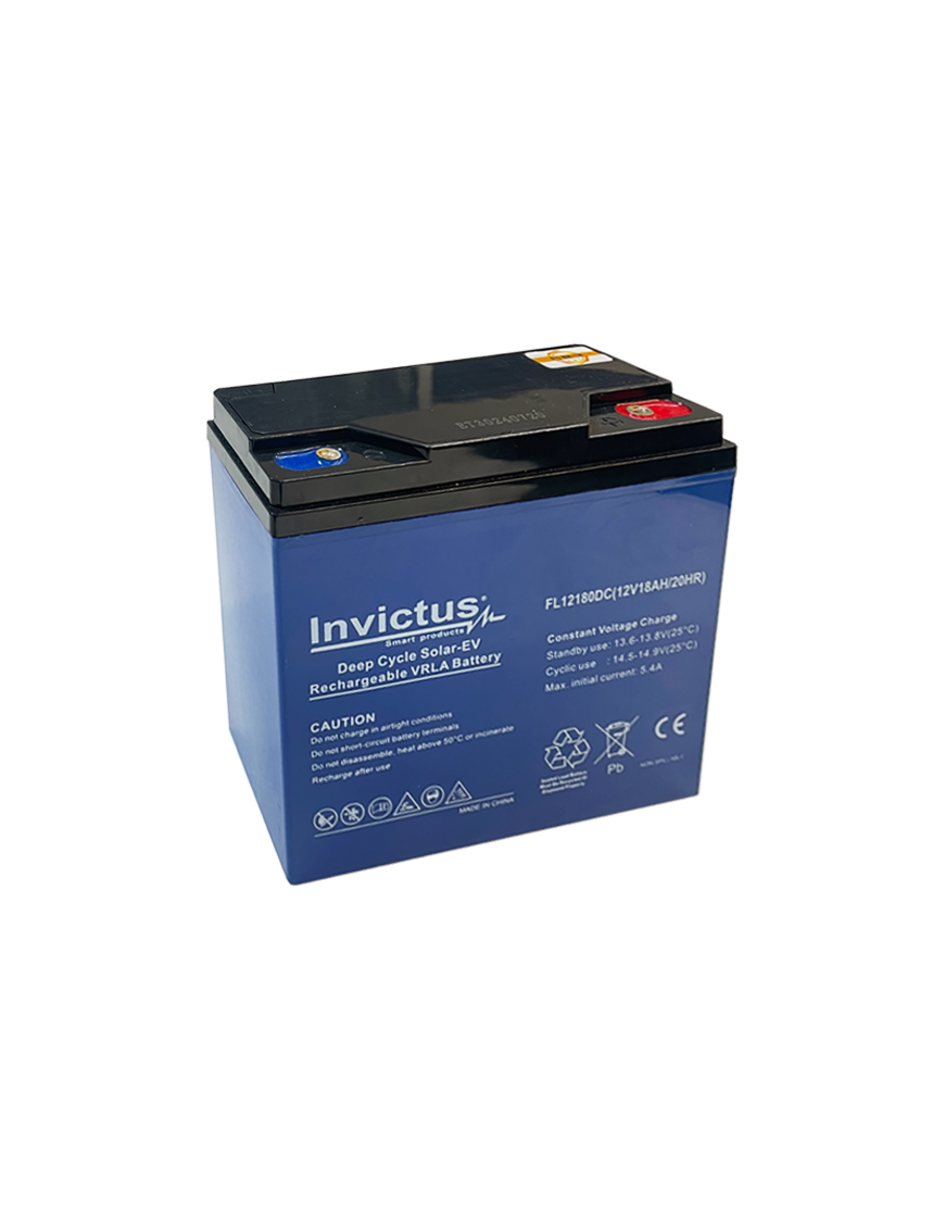 INVICTUS FL12-18 EV ΜΠΑΤΑΡΙΑ ΜΟΛΥΒΔΟΥ 18AH 12V INVICTUS