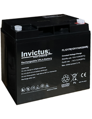 INVICTUS FL12-17 ΜΠΑΤΑΡΙΑ ΜΟΛΥΒΔΟΥ 17AH 12V INVICTUS