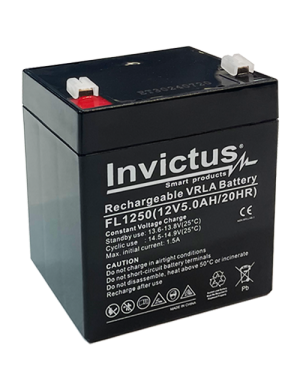 INVICTUS FL12-5 ΜΠΑΤΑΡΙΑ ΜΟΛΥΒΔΟΥ 5AH 12V INVICTUS