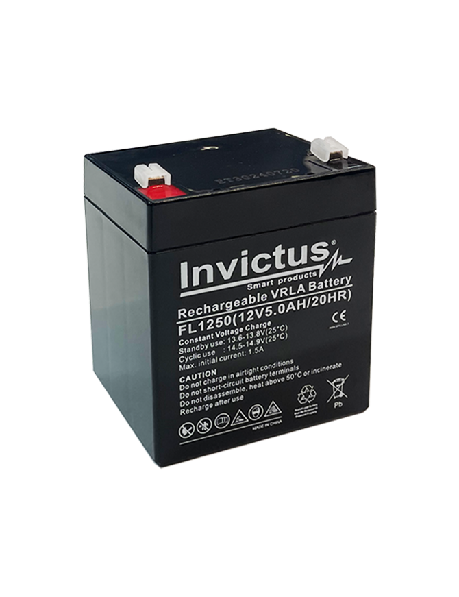 INVICTUS FL12-5 ΜΠΑΤΑΡΙΑ ΜΟΛΥΒΔΟΥ 5AH 12V INVICTUS