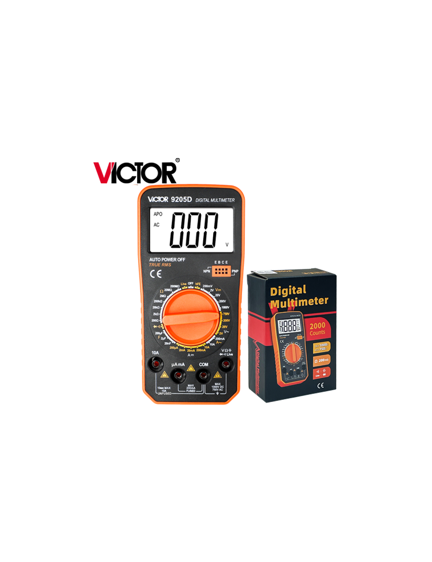 VICTOR VC-9205D ΨΗΦΙΑΚΟ ΠΟΛΥΜΕΤΡΟ ΑΚΡΙΒΕΙΑΣ VICTOR