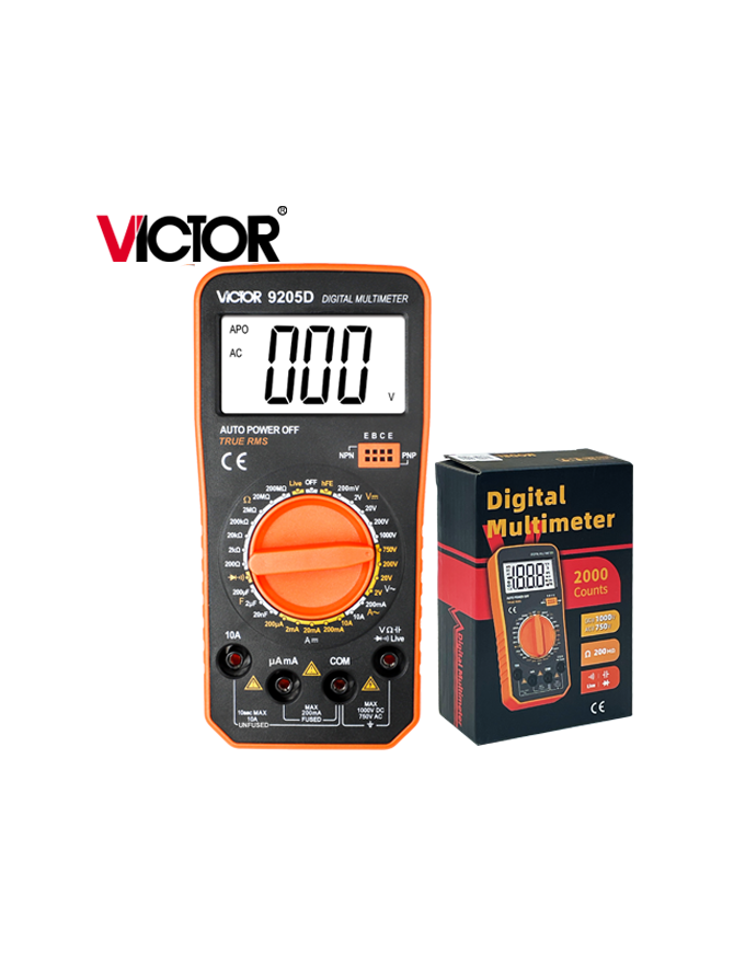 VICTOR VC-9205D ΨΗΦΙΑΚΟ ΠΟΛΥΜΕΤΡΟ ΑΚΡΙΒΕΙΑΣ VICTOR