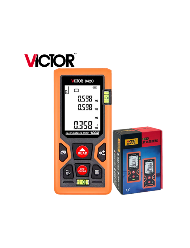 VICTOR VC-842C ΜΕΤΡΗΤΗΣ ΑΠΟΣΤΑΣΗΣ ΜΕ LASER ΕΩΣ ΚΑΙ 100 ΜΕΤΡΑ VICTOR