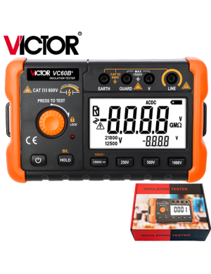 VICTOR VC-60B+ ΨΗΦΙΑΚΟΣ ΜΕΤΡΗΤΗΣ ΜΟΝΩΣΗΣ - ΜΕΓΓΟΜΕΤΡΟ VICTOR