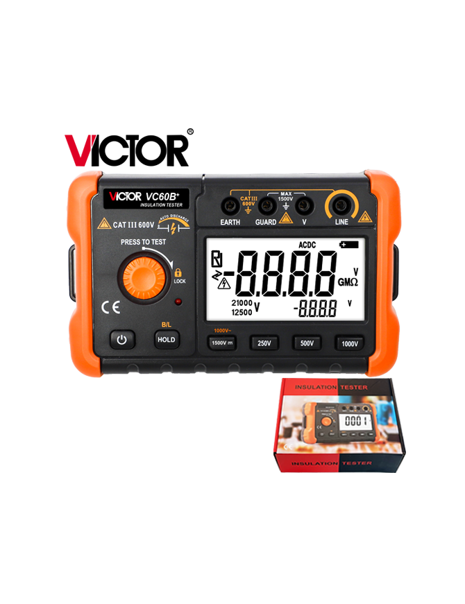 VICTOR VC-60B+ ΨΗΦΙΑΚΟΣ ΜΕΤΡΗΤΗΣ ΜΟΝΩΣΗΣ - ΜΕΓΓΟΜΕΤΡΟ VICTOR