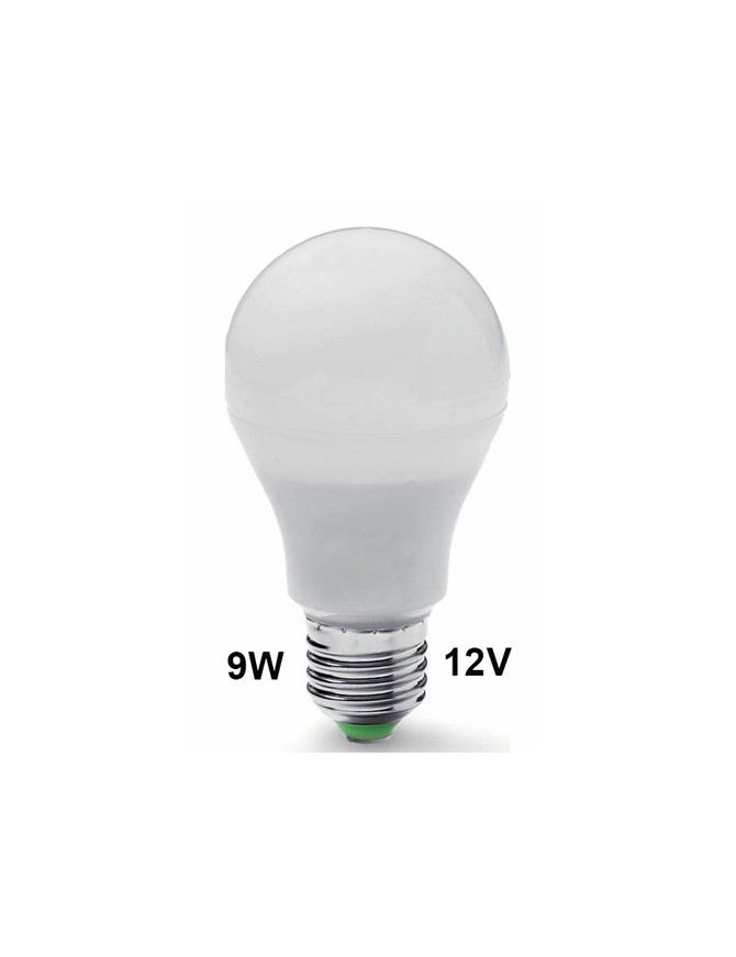 ΛΑΜΠΑ LED 9W-DW-12V-E27  12V 9W 6000K
