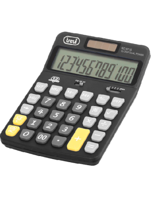 TREVI EC 3775 ΑΡΙΘΜΟΜΗΧΑΝΗ 12 ΨΗΦΙΩΝ ΜΑΥΡΗ TREVI