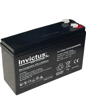 INVICTUS FL12-5L ΜΠΑΤΑΡΙΑ ΜΟΛΥΒΔΟΥ 5AH 12V ΜΑΚΡΟΣΤΕΝΗ INVICTUS