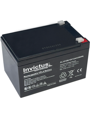 INVICTUS FL12-12 ΜΠΑΤΑΡΙΑ ΜΟΛΥΒΔΟΥ 12AH 12V INVICTUS