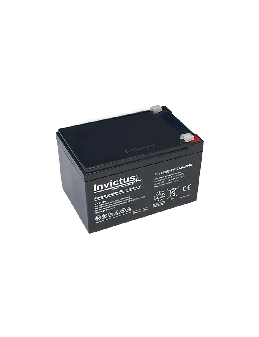 INVICTUS FL12-12 ΜΠΑΤΑΡΙΑ ΜΟΛΥΒΔΟΥ 12AH 12V INVICTUS