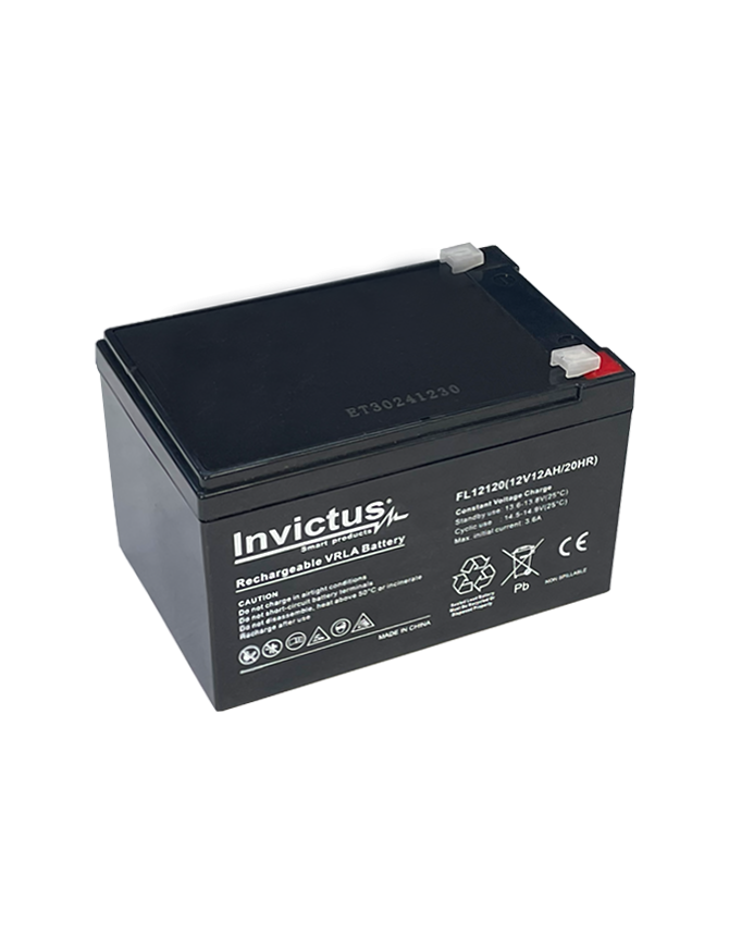 INVICTUS FL12-12 ΜΠΑΤΑΡΙΑ ΜΟΛΥΒΔΟΥ 12AH 12V INVICTUS