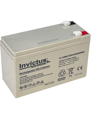 INVICTUS FL12-9 ΜΠΑΤΑΡΙΑ ΜΟΛΥΒΔΟΥ 9AH 12V INVICTUS