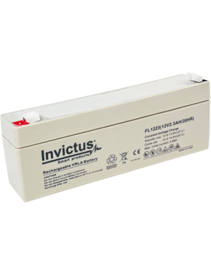 INVICTUS FL12-2,3 ΜΠΑΤΑΡΙΑ ΜΟΛΥΒΔΟΥ 2,3AH 12V INVICTUS