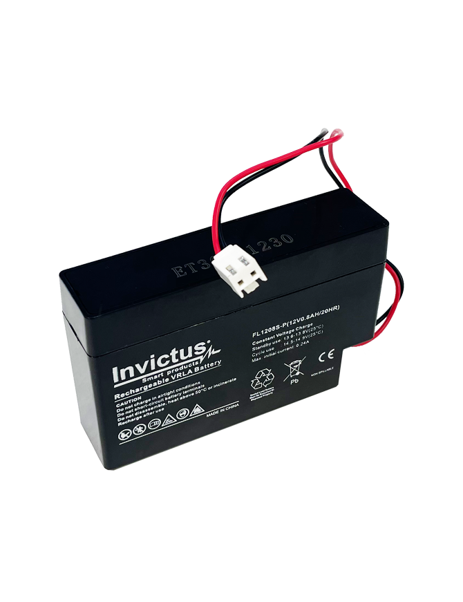 INVICTUS FL12-0,8 ΜΠΑΤΑΡΙΑ ΜΟΛΥΒΔΟΥ 0,8AH 12V INVICTUS