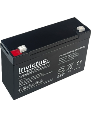 INVICTUS FL6-12 ΜΠΑΤΑΡΙΑ ΜΟΛΥΒΔΟΥ 12AH 6V INVICTUS