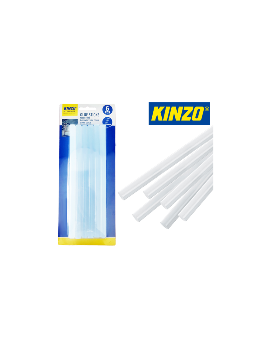 KINZO-79751 ΣΕΤ 6 ΤΜΧ. ΡΑΒΔΟΙ ΓΙΑ ΠΙΣΤΟΛΙ ΘΕΡΜΟΚΟΛΛΗΣΗΣ 11X200MM GRUNDIG